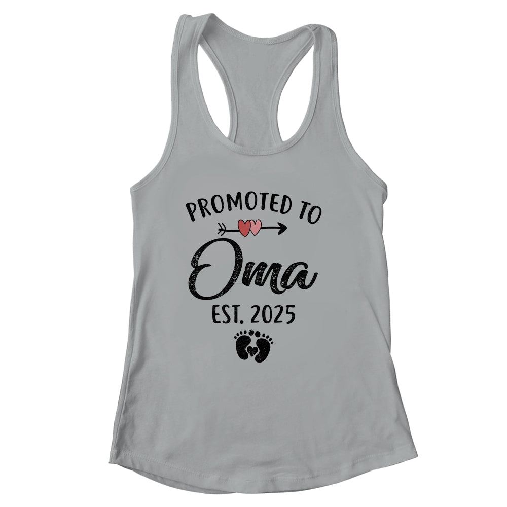 Promoted To Oma Est 2025 First Time Mothers Day Shirt & Tank Top | siriusteestore