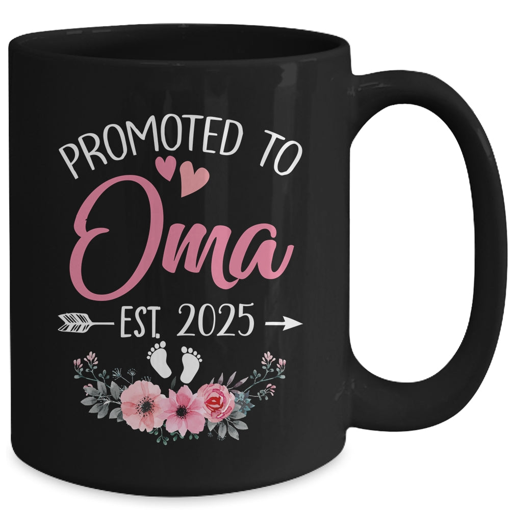Promoted To Oma Est 2025 Mothers Day First Time Mug | siriusteestore