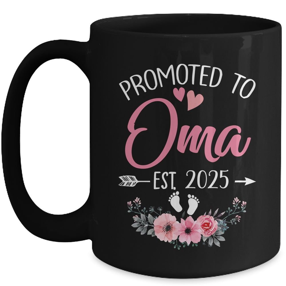 Promoted To Oma Est 2025 Mothers Day First Time Mug | siriusteestore