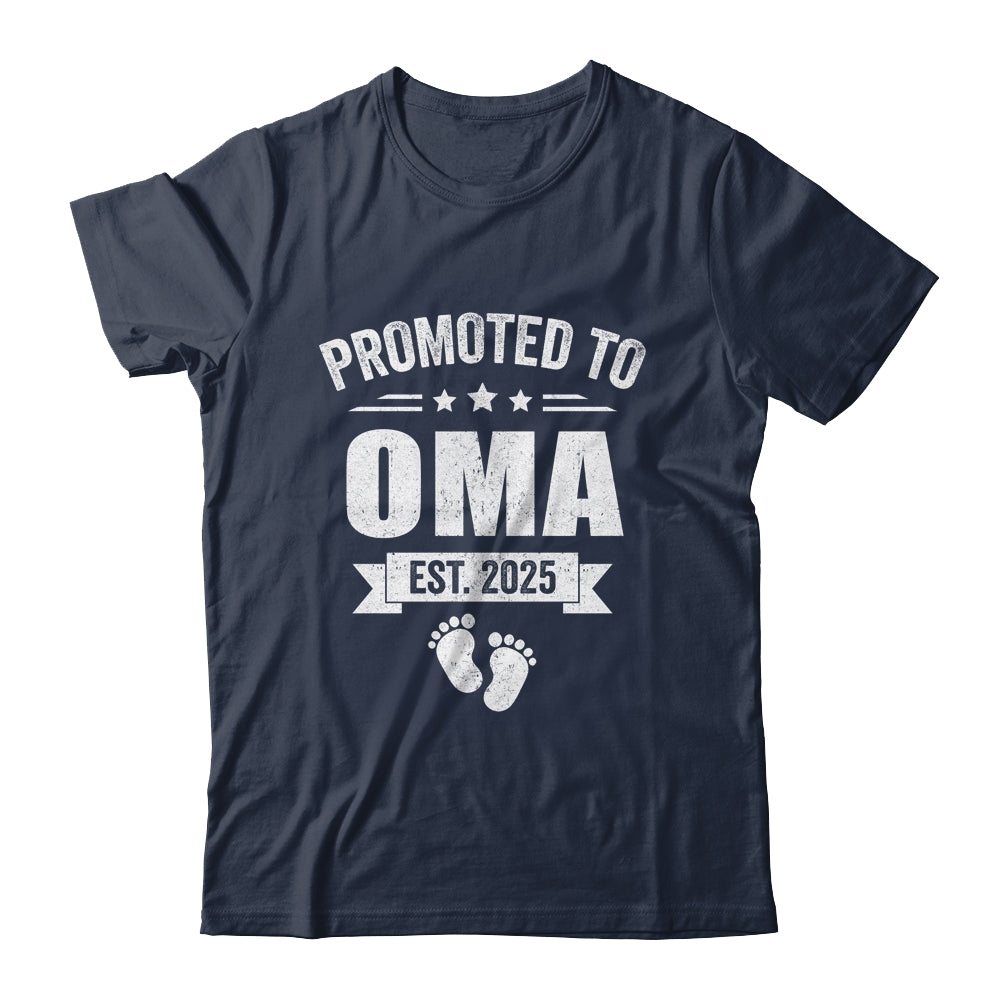 Promoted To Oma Est 2025 Mothers Day First Time New Oma Shirt & Tank Top | siriusteestore