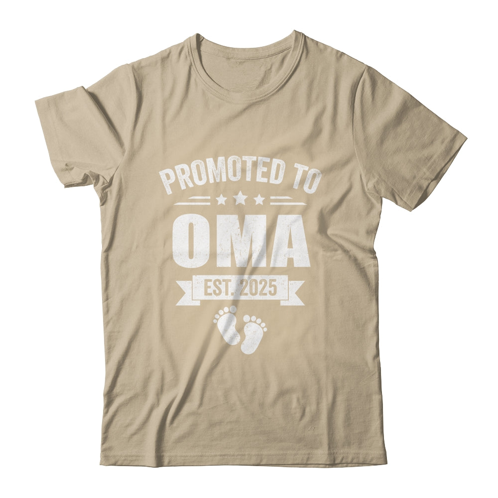 Promoted To Oma Est 2025 Mothers Day First Time New Oma Shirt & Tank Top | siriusteestore
