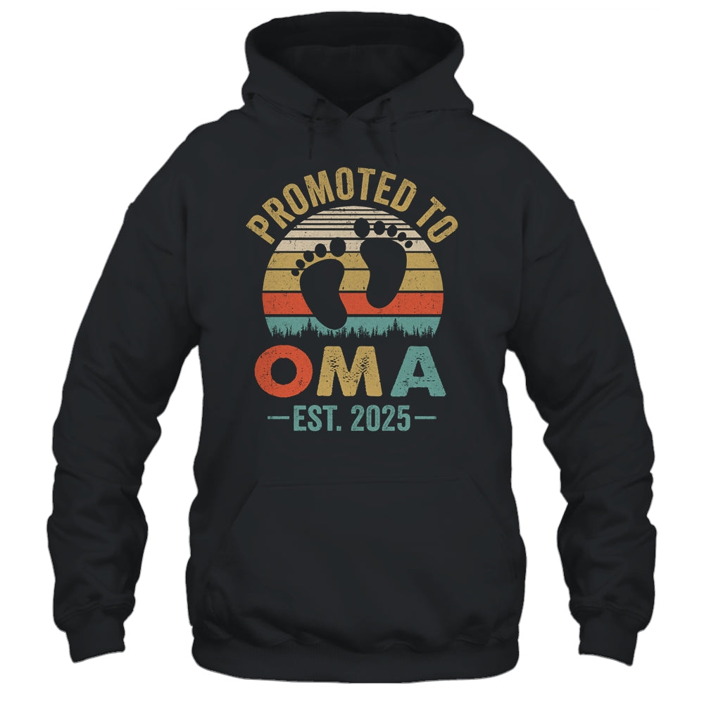 Promoted To Oma Est 2025 Mothers Day Vintage Shirt & Tank Top | siriusteestore