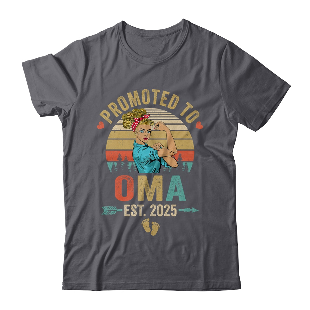 Promoted To Oma Est 2025 Retro First Time Oma Shirt & Tank Top | siriusteestore