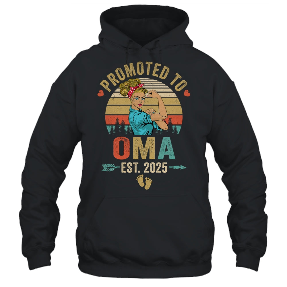 Promoted To Oma Est 2025 Retro First Time Oma Shirt & Tank Top | siriusteestore
