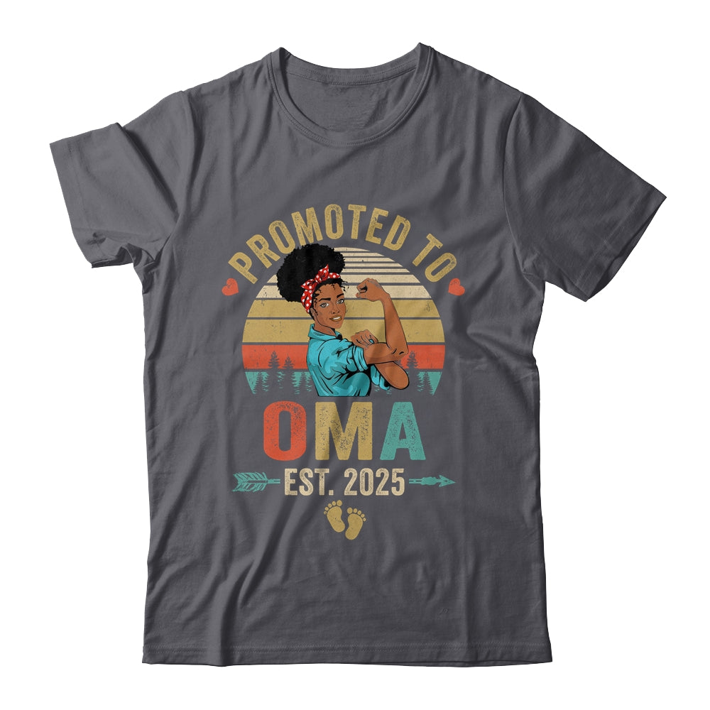 Promoted To Oma Est 2025 Vintage First Time Oma Shirt & Tank Top | siriusteestore