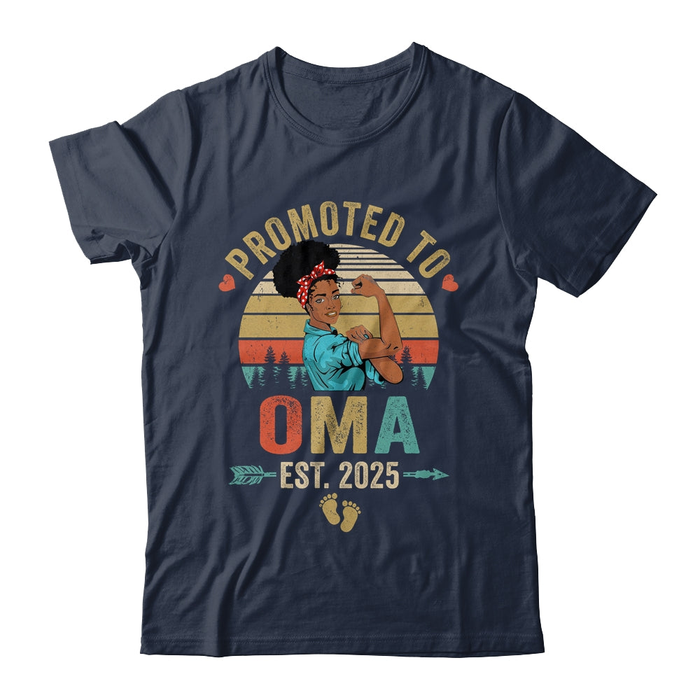 Promoted To Oma Est 2025 Vintage First Time Oma Shirt & Tank Top | siriusteestore