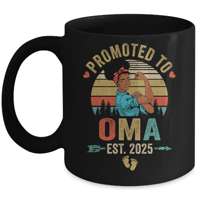 Promoted To Oma Est 2025 Vintage First Time Oma Mug | siriusteestore