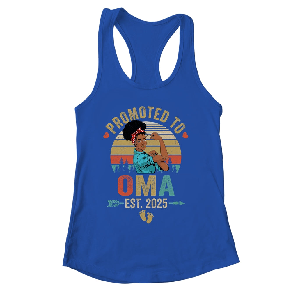 Promoted To Oma Est 2025 Vintage First Time Oma Shirt & Tank Top | siriusteestore