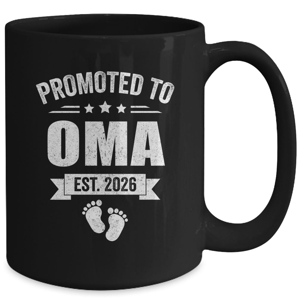 Promoted To Oma Est 2026 Mothers Day First Time New Oma Mug | siriusteestore