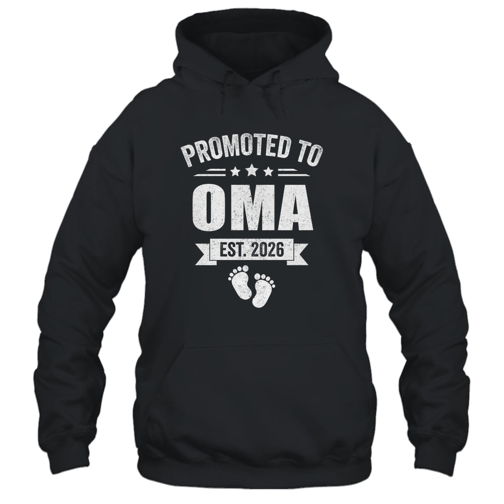 Promoted To Oma Est 2026 Mothers Day First Time New Oma Shirt & Hoodie | siriusteestore