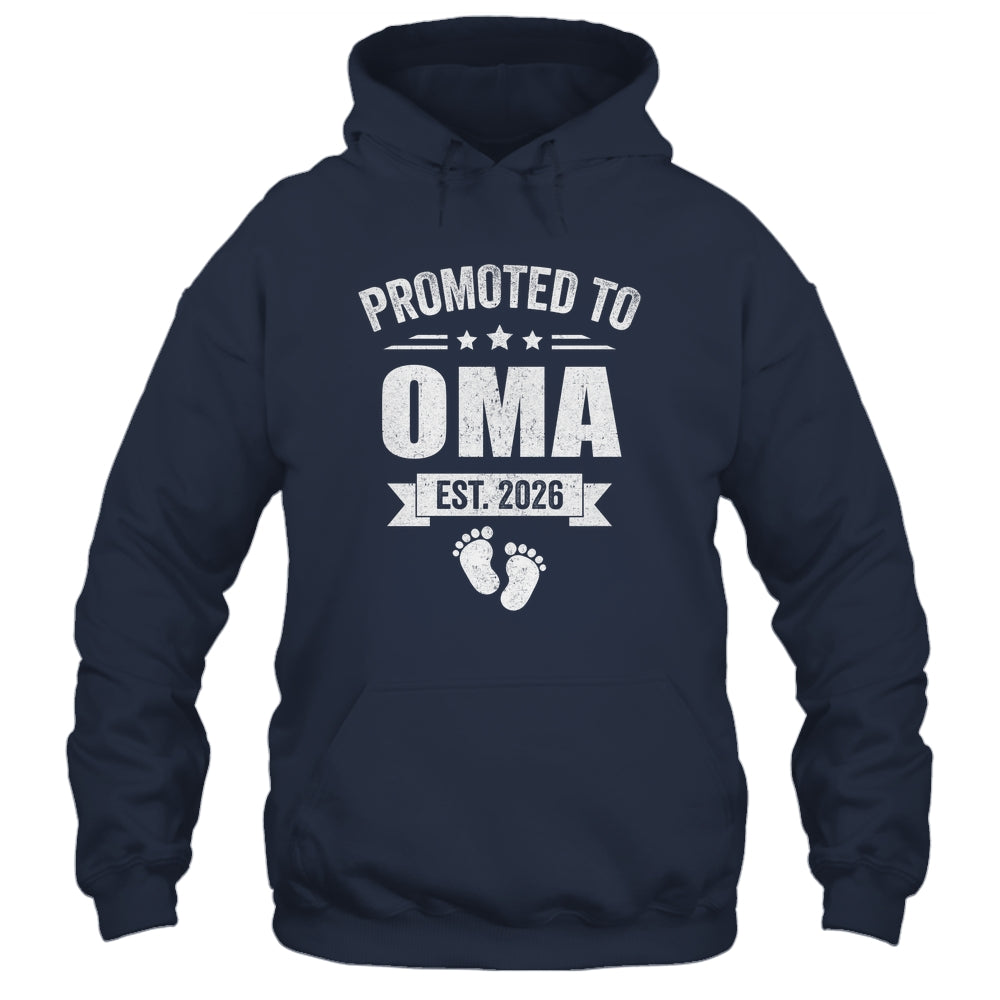 Promoted To Oma Est 2026 Mothers Day First Time New Oma Shirt & Hoodie | siriusteestore