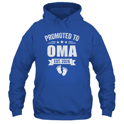 Promoted To Oma Est 2026 Mothers Day First Time New Oma Shirt & Hoodie | siriusteestore