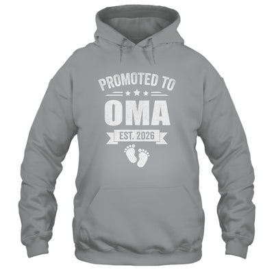 Promoted To Oma Est 2026 Mothers Day First Time New Oma Shirt & Hoodie | siriusteestore