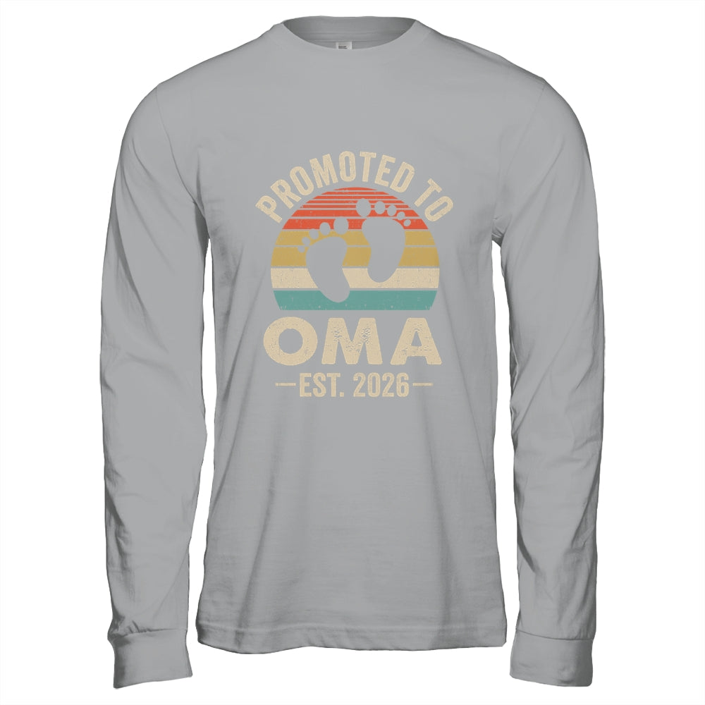 Promoted To Oma Est 2026 Mothers Day Vintage Shirt & Hoodie | siriusteestore