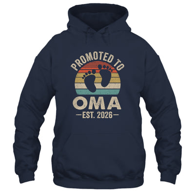 Promoted To Oma Est 2026 Mothers Day Vintage Shirt & Hoodie | siriusteestore