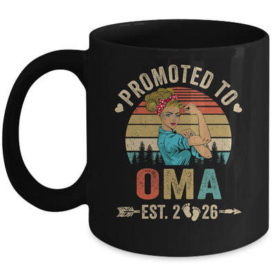 Promoted To Oma Est 2026 Retro First Time Oma Mug | siriusteestore