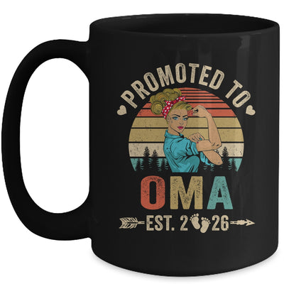 Promoted To Oma Est 2026 Retro First Time Oma Mug | siriusteestore