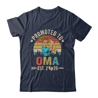 Promoted To Oma Est 2026 Retro First Time Oma Shirt & Tank Top | siriusteestore