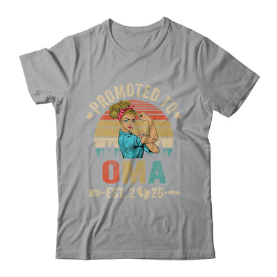 Promoted To Oma Est 2026 Retro First Time Oma Shirt & Tank Top | siriusteestore
