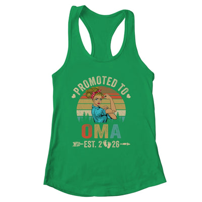 Promoted To Oma Est 2026 Retro First Time Oma Shirt & Tank Top | siriusteestore