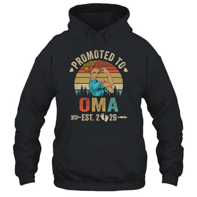 Promoted To Oma Est 2026 Retro First Time Oma Shirt & Tank Top | siriusteestore