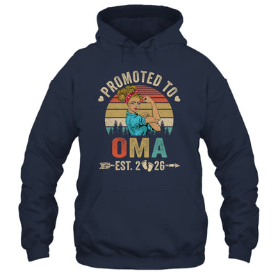 Promoted To Oma Est 2026 Retro First Time Oma Shirt & Tank Top | siriusteestore