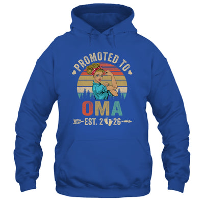 Promoted To Oma Est 2026 Retro First Time Oma Shirt & Tank Top | siriusteestore
