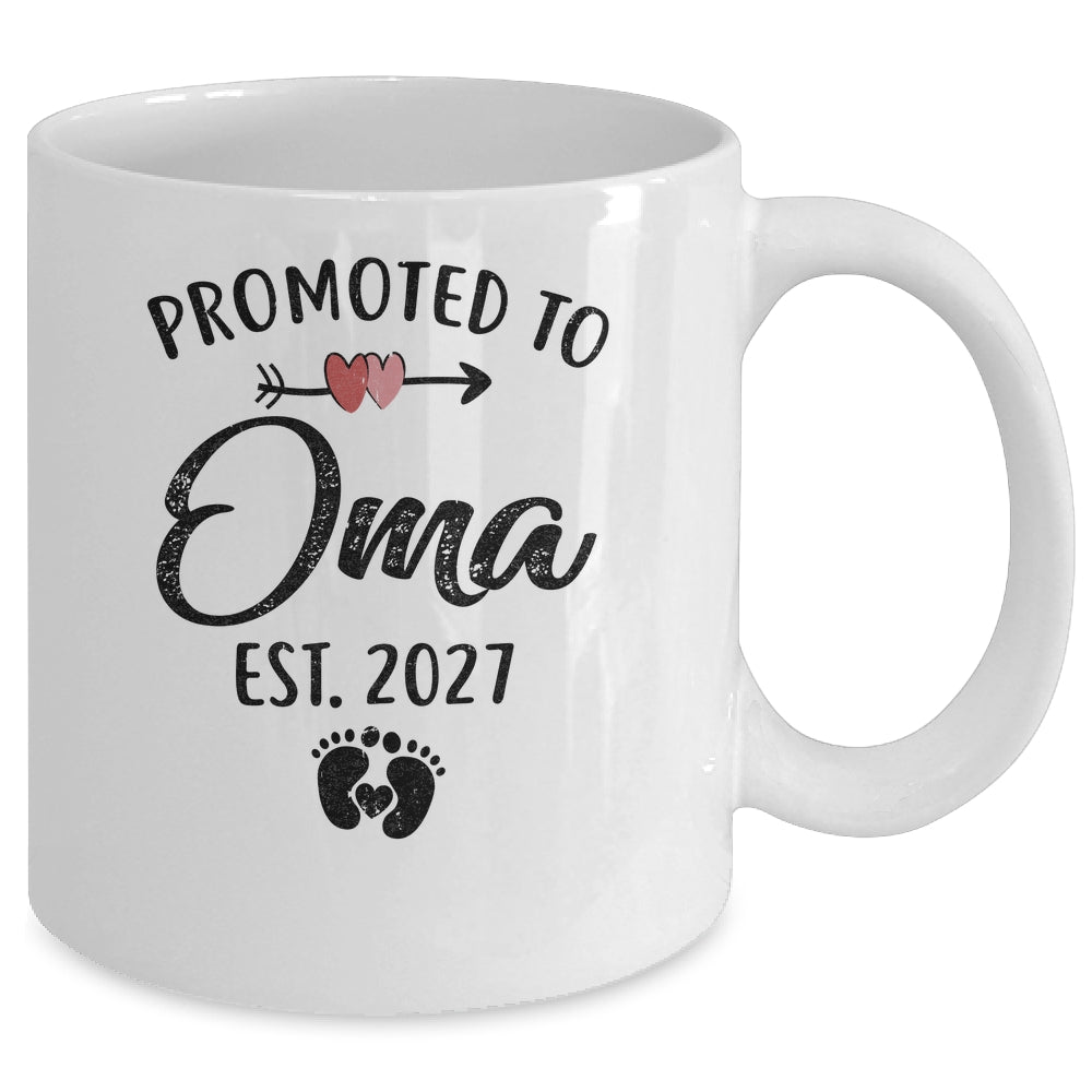 Promoted To Oma Est 2027 First Time Mothers Day Mug | siriusteestore
