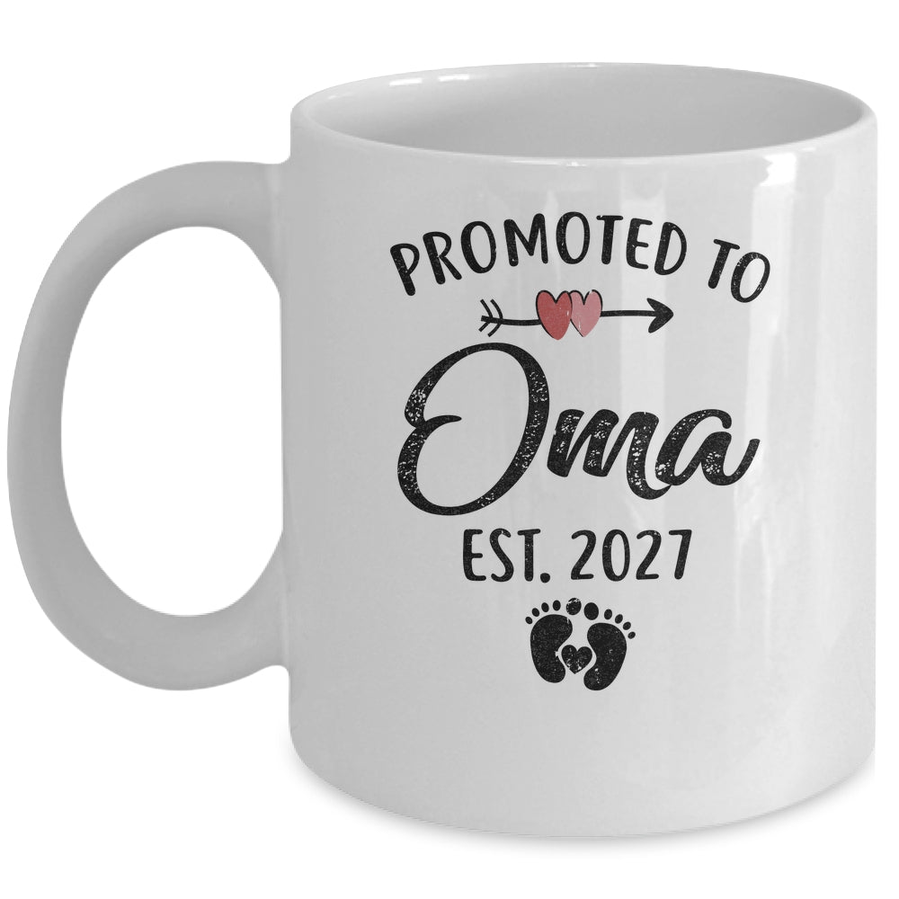 Promoted To Oma Est 2027 First Time Mothers Day Mug | siriusteestore
