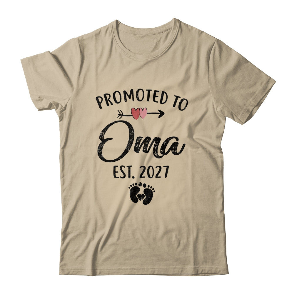Promoted To Oma Est 2027 First Time Mothers Day Shirt & Hoodie | siriusteestore