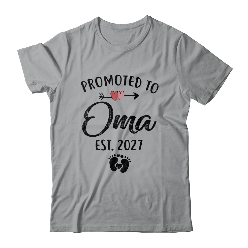 Promoted To Oma Est 2027 First Time Mothers Day Shirt & Hoodie | siriusteestore