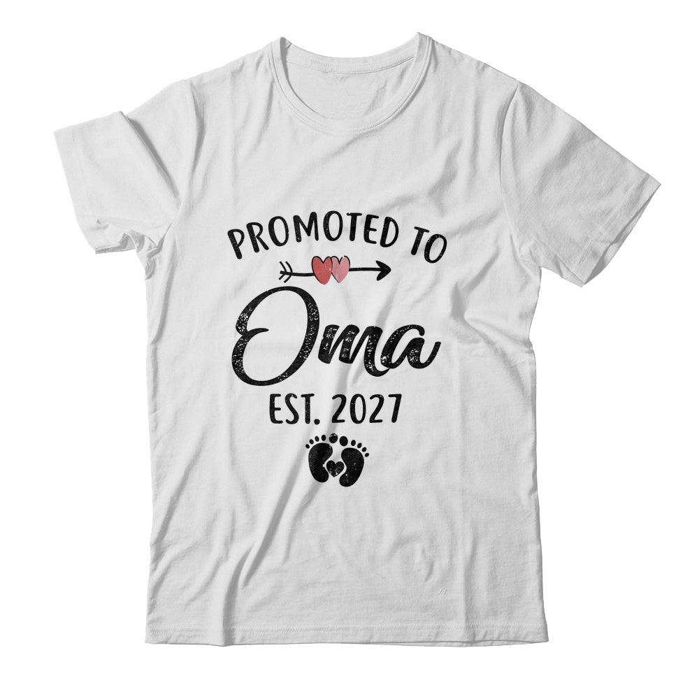 Promoted To Oma Est 2027 First Time Mothers Day Shirt & Hoodie | siriusteestore