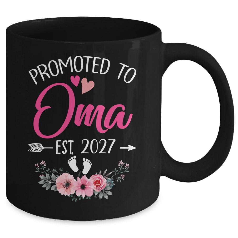 Promoted To Oma Est 2027 Mothers Day First Time Mug | siriusteestore