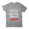 Promoted To Pap Pap Again 2025 Pregnancy Announcement Shirt & Hoodie | siriusteestore