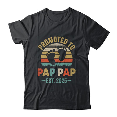 Promoted To Pap Pap Est 2025 Fathers Day Vintage Shirt & Hoodie | siriusteestore