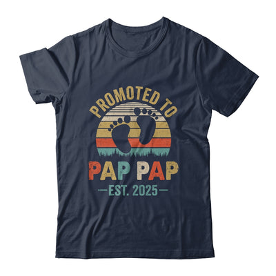 Promoted To Pap Pap Est 2025 Fathers Day Vintage Shirt & Hoodie | siriusteestore