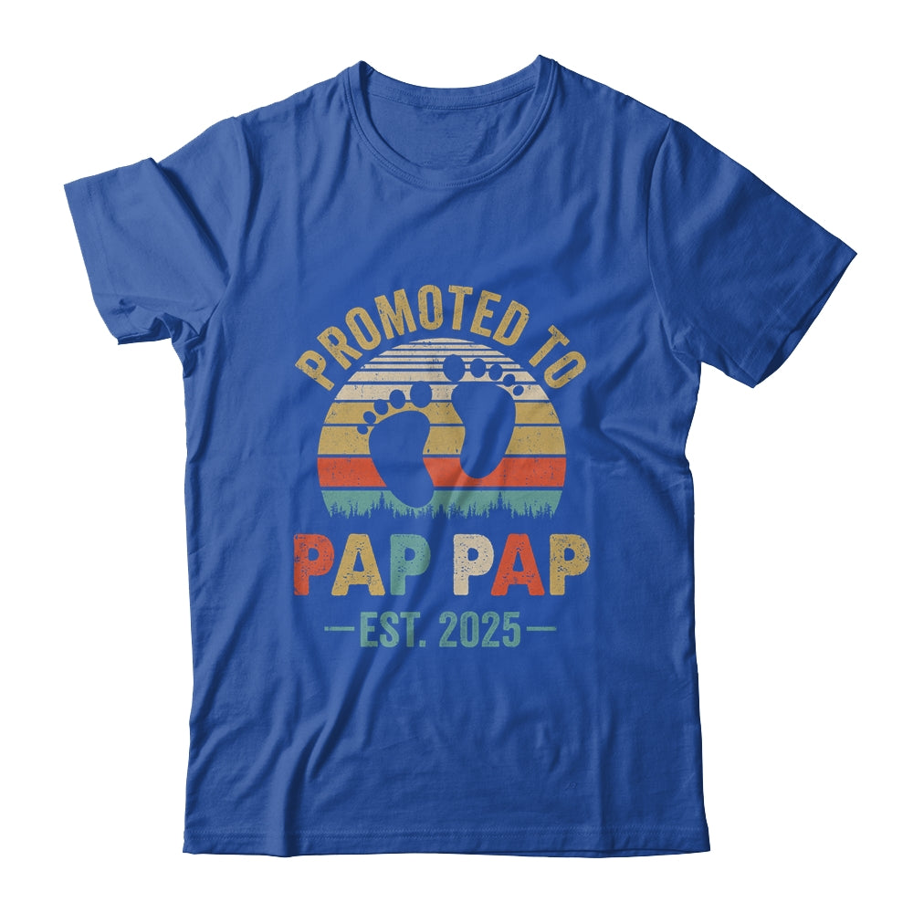 Promoted To Pap Pap Est 2025 Fathers Day Vintage Shirt & Hoodie | siriusteestore