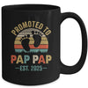Promoted To Pap Pap Est 2025 Fathers Day Vintage Mug | siriusteestore