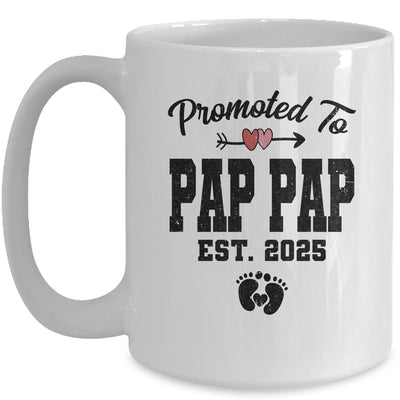 Promoted To Pap Pap Est 2025 First Time Fathers Day Mug | siriusteestore