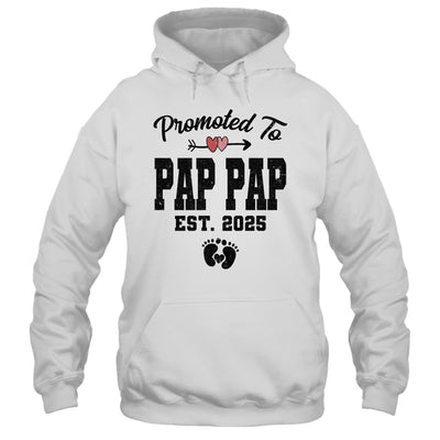 Promoted To Pap Pap Est 2025 First Time Fathers Day Shirt & Hoodie | siriusteestore