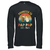 Promoted To Pap Pap Est 2025 Vintage New Fathers Day Shirt & Hoodie | siriusteestore
