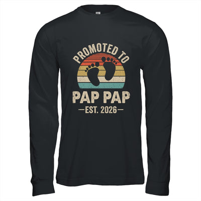 Promoted To Pap Pap Est 2026 Fathers Day Vintage Shirt & Hoodie | siriusteestore