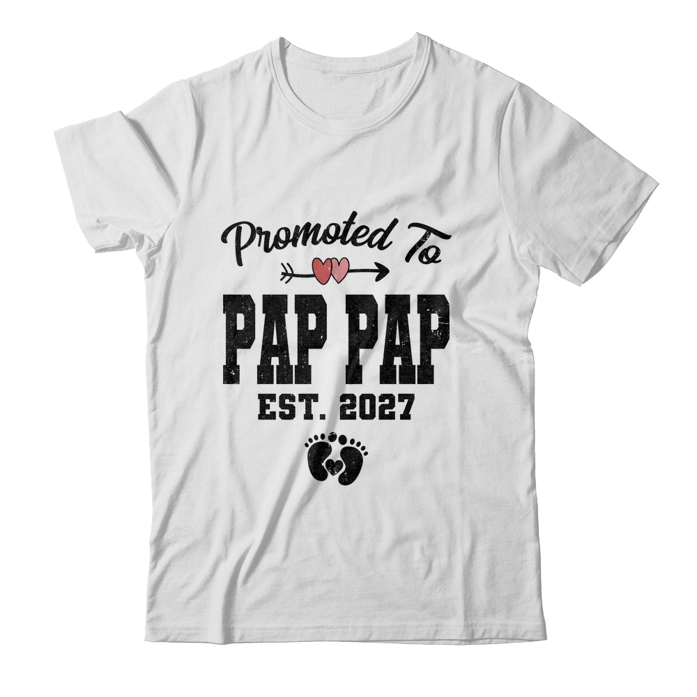 Promoted To Pap Pap Est 2027 First Time Fathers Day Shirt & Hoodie | siriusteestore