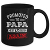 Promoted To Papa Again 2025 Pregnancy Announcement Mug | siriusteestore