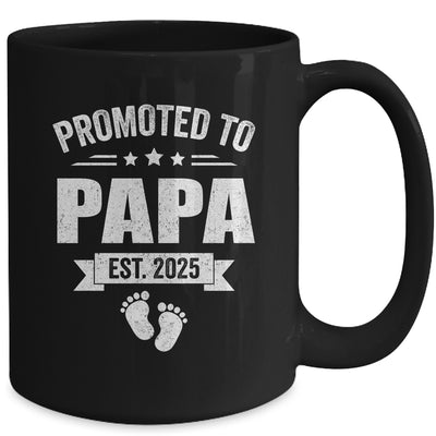 Promoted To Papa Est 2025 Fathers Day First Time New Papa Mug | siriusteestore
