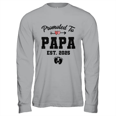 Promoted To Papa Est 2025 First Time Fathers Day Shirt & Hoodie | siriusteestore