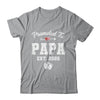 Promoted To Papa Est 2025 Funny First Time Fathers Day Shirt & Hoodie | siriusteestore