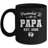 Promoted To Papa Est 2025 Funny First Time Fathers Day Mug | siriusteestore