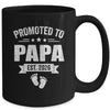 Promoted To Papa Est 2026 Fathers Day First Time New Papa Mug | siriusteestore