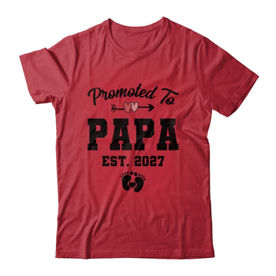 Promoted To Papa Est 2027 First Time Fathers Day Shirt & Hoodie | siriusteestore